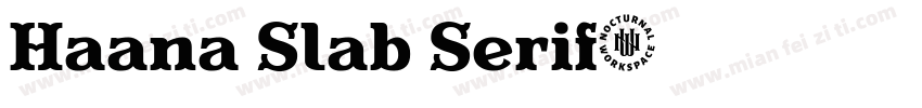 Haana Slab Serif字体转换
